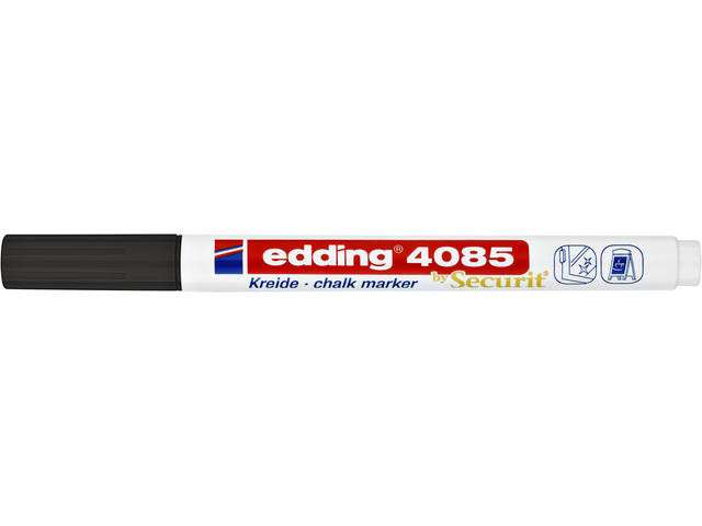 Krijtstift edding 4085 rond 1-2mm zwart