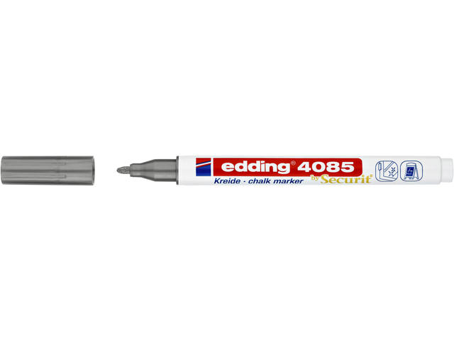 Krijtstift edding 4085 rond 1-2mm zilver