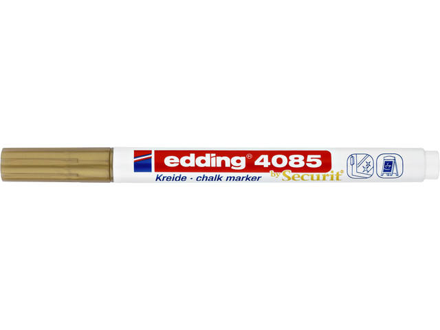 Krijtstift edding 4085 rond 1-2mm goud
