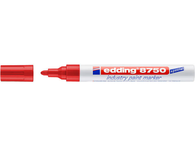 Paintmarker edding 8750 industrie 2-4mm rood