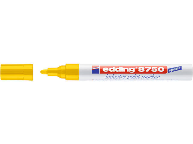 Paintmarker edding 8750 industrie 2-4mm geel