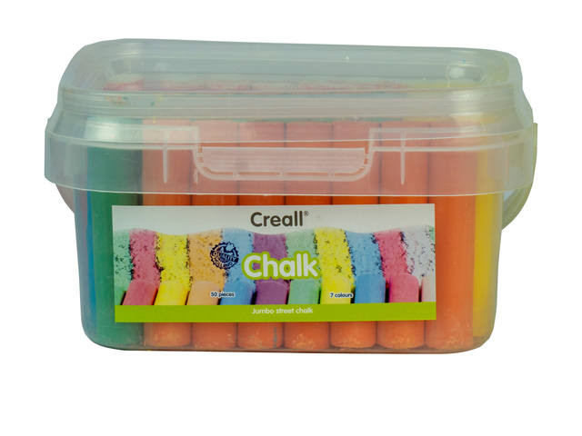 Stoepkrijt Creall 50 stuks 6 kleuren
