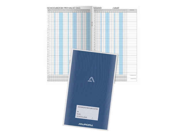 Aanwezigheidsreg Aurora 155x260mm Ned 56pag