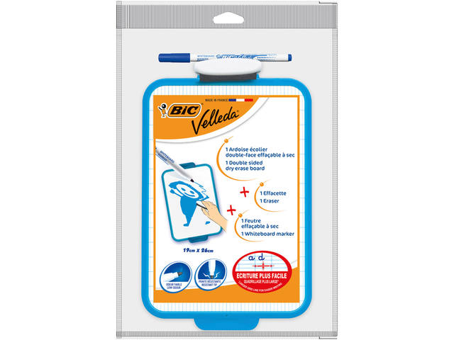 Whiteboard Bic 19x26cm met stift en wisser