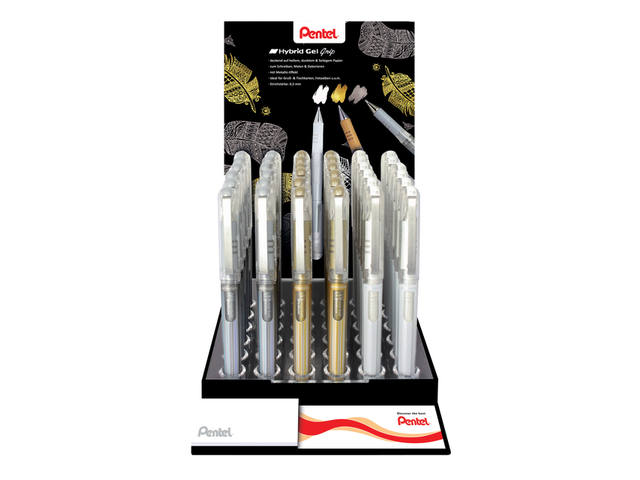 Gelschrijver Pentel K230M M metallic assorti