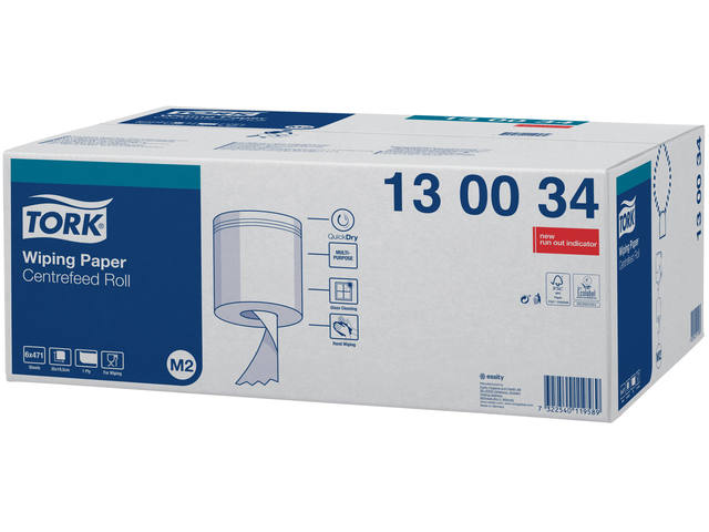 Poetspapier Tork M2 Premium 1laags 165m wit