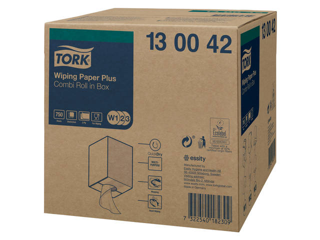 Poetspapier Tork W2 Premium 2laags wit 130042