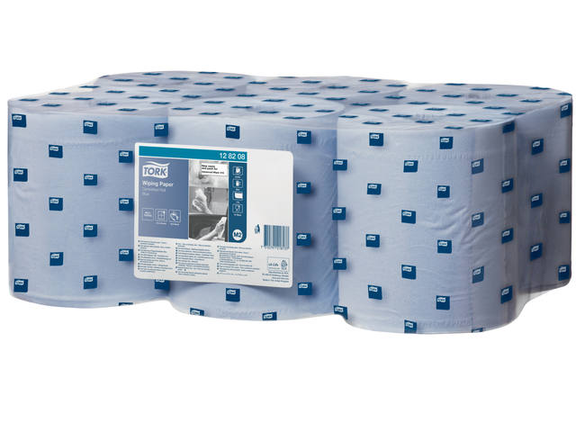 Poetspapier Tork M2 Advanced 1laags 320m blauw