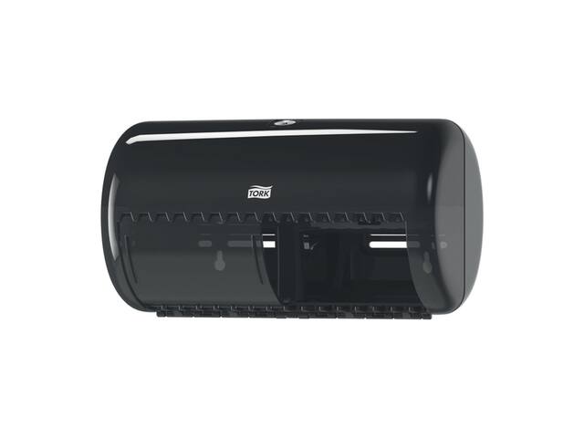 Toiletpapierdispenser Tork T4 duo zwart