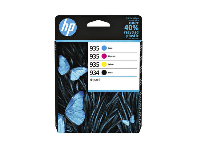 Inktcartridge HP 6ZC72AE 934/935 zwart + 3 kleuren