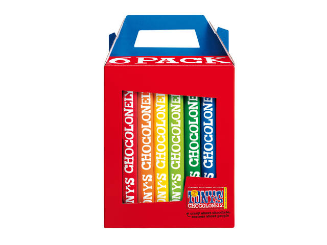 Chocolade Tony Chocolonely Rainbowpack 6 repen