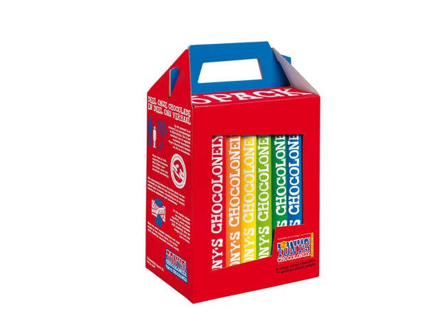 Chocolade Tony Chocolonely Rainbowpack 6 repen