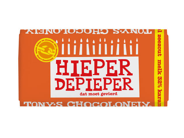 Chocolade Tony Chocolonely hieper de pieper reep