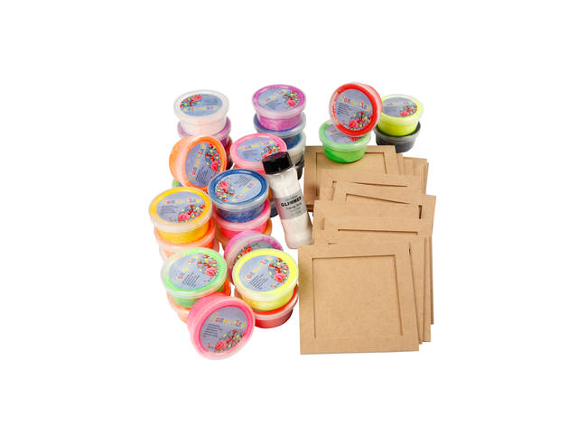 Klei Foam Clay basic 10 x 35gr 10 kleuren