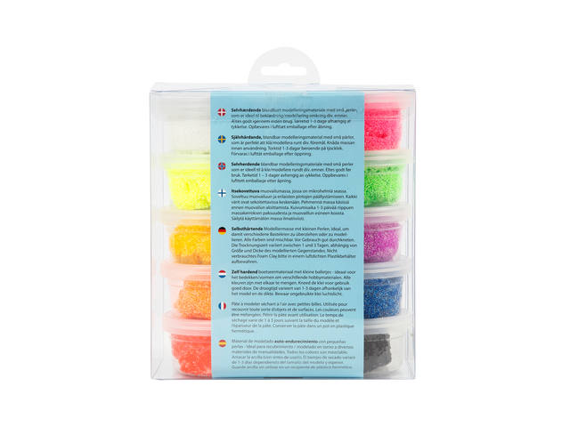 Klei Foam Clay basic 10 x 35gr 10 kleuren