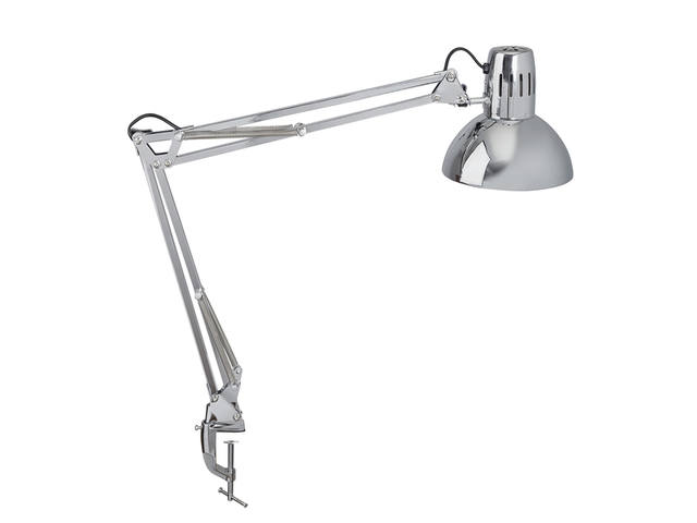 Bureaulamp MAUL Study met tafelklem chroom