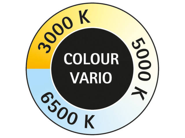 Bureaulamp MAUL Pearly LED colour vario zwart