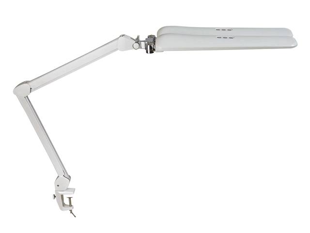 Werkpleklamp MAUL Craft duo LED met tafelklem wit