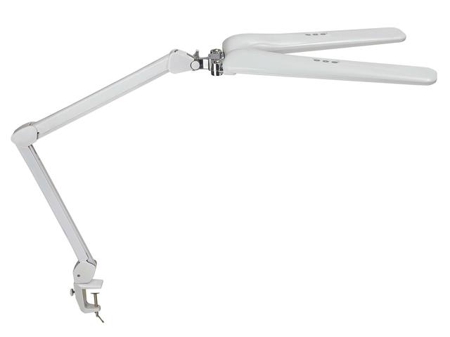 Werkpleklamp MAUL Craft duo LED met tafelklem wit