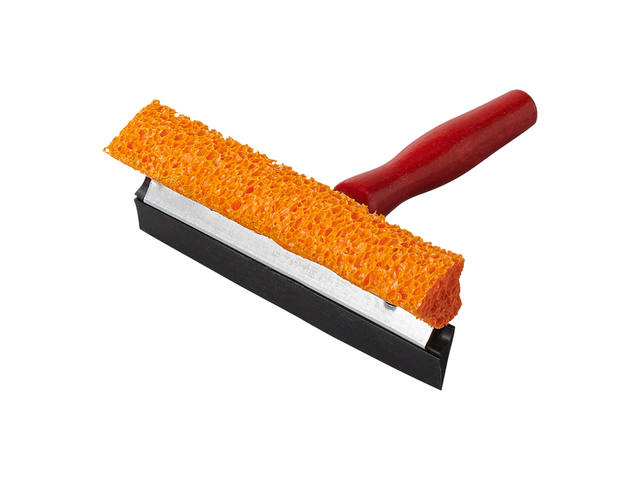 Raamtrekker ProPlus met houten steel 145mm rood