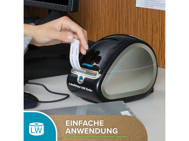Etiket Dymo LabelWriter naamkaart 54x101 geel