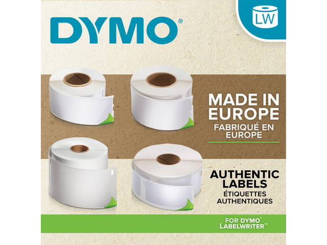 Etiket Dymo LabelWriter naamkaart 54x101 geel