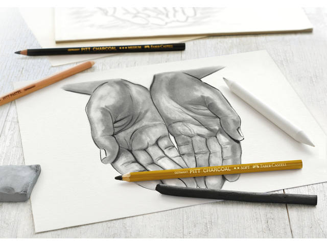 Houtskool Faber-Castell 7-delig