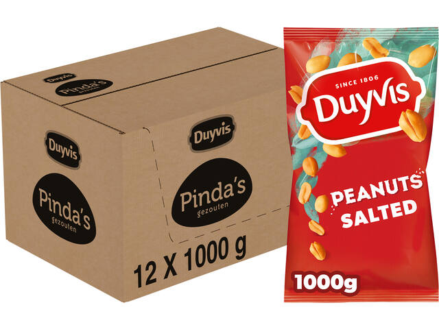Pinda Duyvis gezouten zak 1000 gram