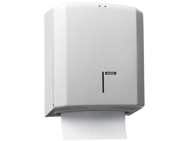 Handdoekdispenser Katrin medium wit 988113