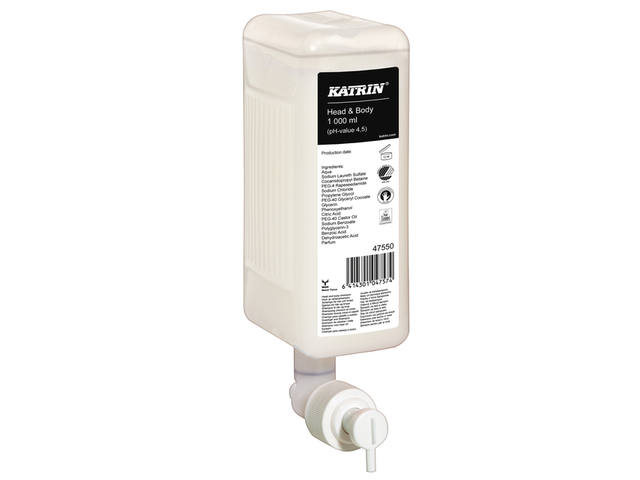 Handzeep Katrin Head and Body vloeibaar 1000ml