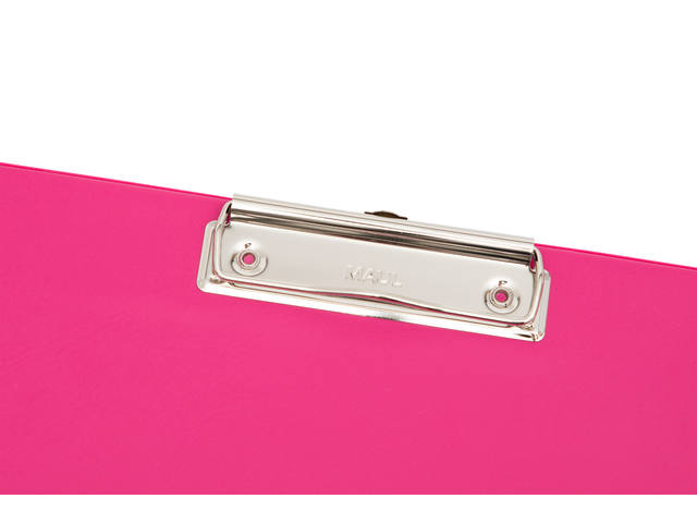 Klembord MAUL A4 staand PVC neon roze