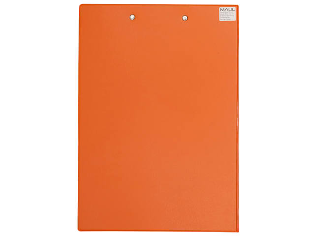Klembordmap MAUL A4 staand penlus PVC neon oranje