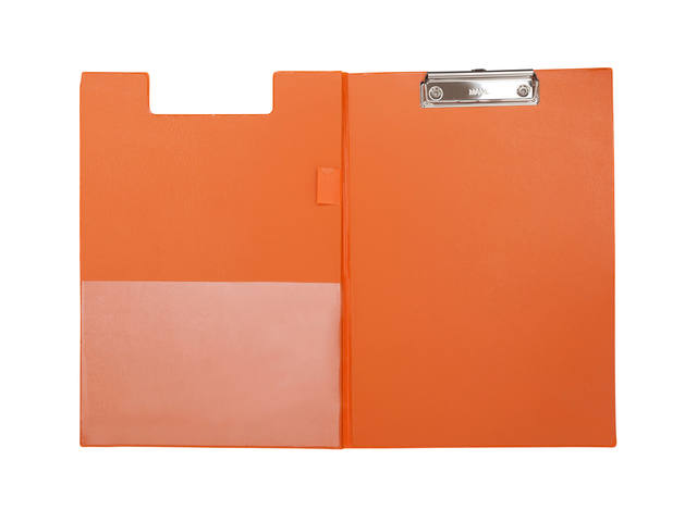 Klembordmap MAUL A4 staand penlus PVC neon oranje