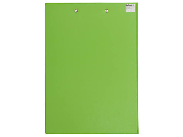 Klembordmap MAUL A4 staand penlus PVC neon groen