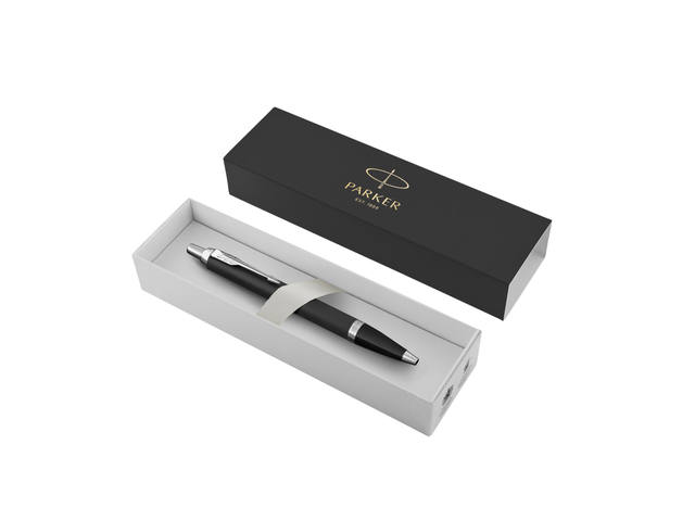Balpen Parker IM CT M mat zwart