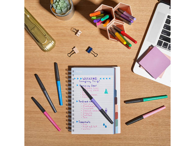 Fineliner Papermate Flair Metallic M 6st assorti