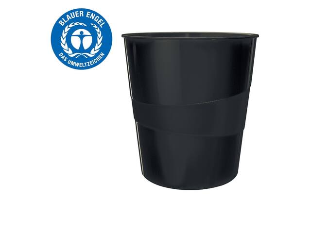 Papierbak Leitz Recycle 15 liter zwart
