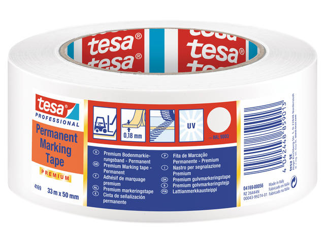 Vloermarkeringstape tesa Prof 4169 PV3 50mmx30m wt
