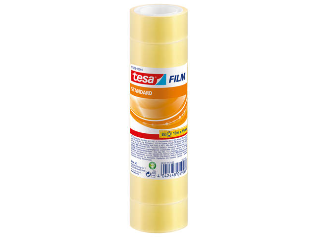 Plakband tesafilm Standaard 10mx19mm tr 8 rol