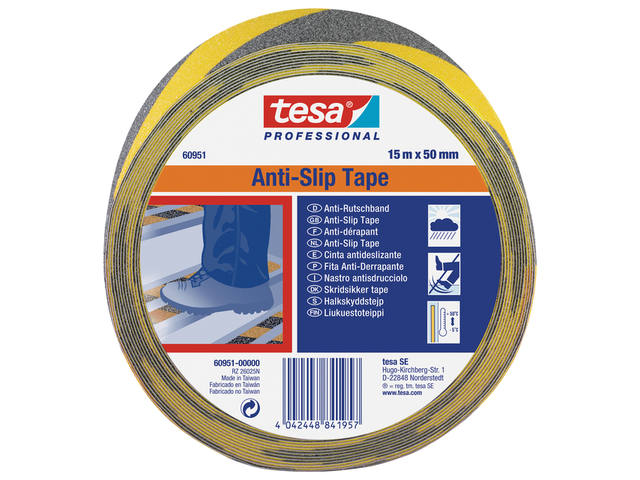 Antisliptape tesa  Prof 60951 50mmx15m zw/gl