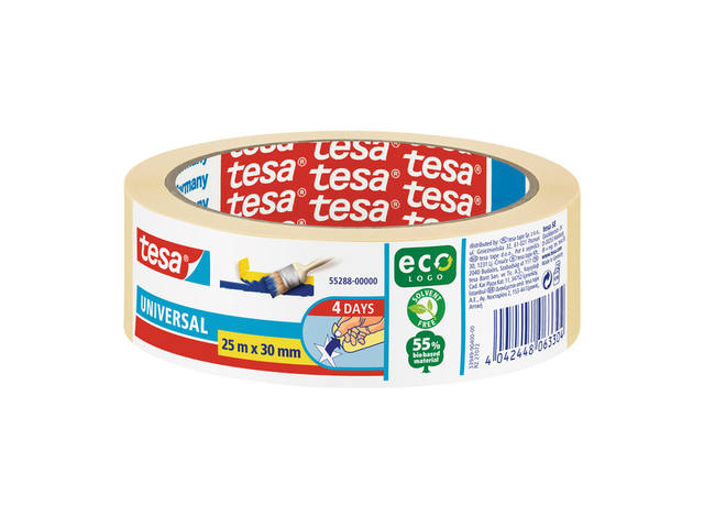 Afplaktape tesa Economy 30mmx25m geel