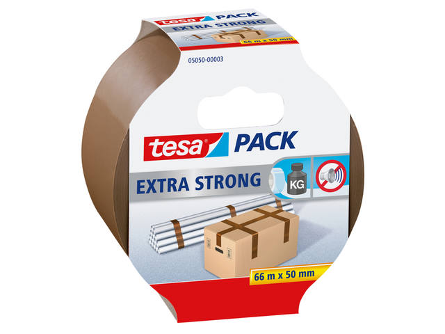 Verpakkingstape tesapack Extra Strong 66mx50mm br