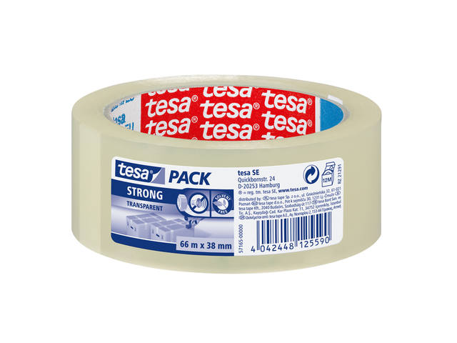 Verpakkingstape tesapack Strong 66mx38mm tr
