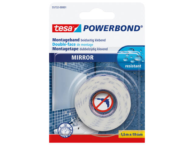 Montagetape tesa Spiegel dubbelz 1.5mx19mm