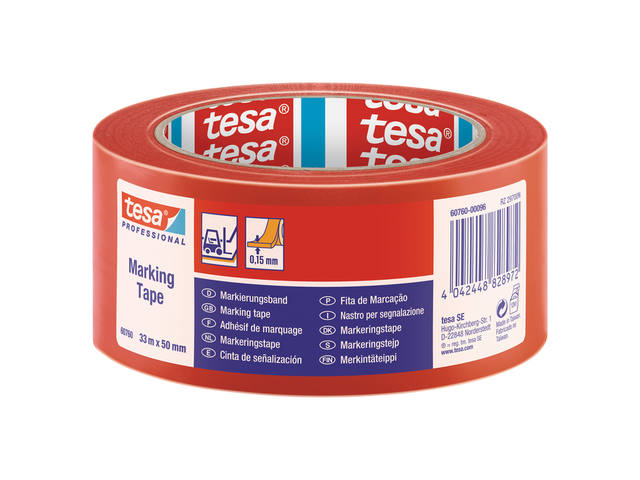 Markeringstape tesa Prof 60760 PV1 50mmx33m rd