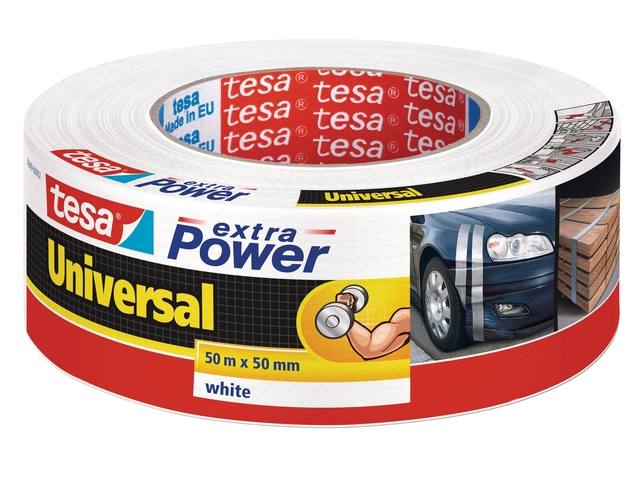 Duct tape tesa extra Power Uni 50mx50mm wit