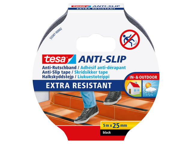 Anti-slip tape tesa 5mx25mm zwart