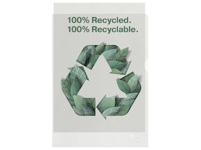 L-map Esselte A4 gerecycled transparant