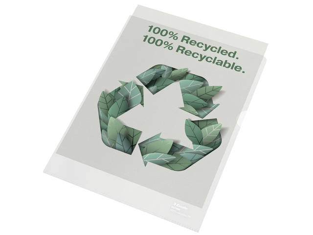 L-map Esselte A4 gerecycled transparant