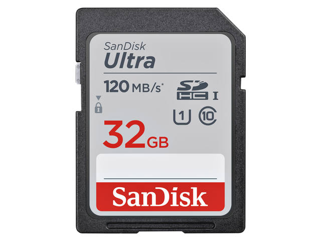 Geheugenkaart sandisk SDHC Ultra 32GB 120mbs